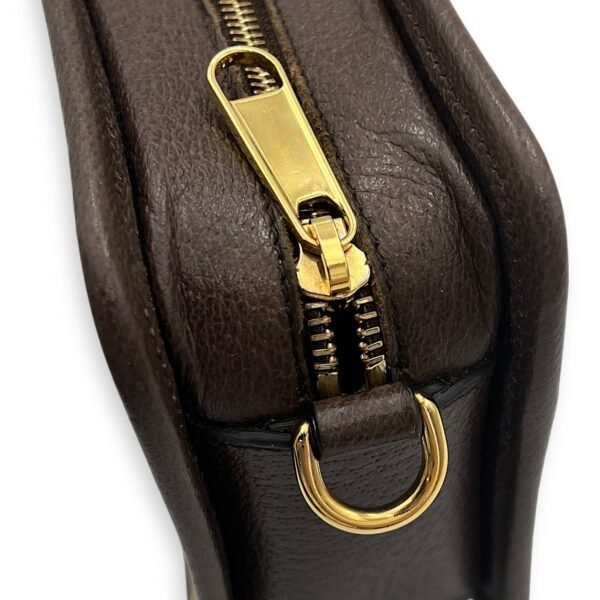 GG Jumbo Crossbody Bag Brown in Canvas, Gold hardware - Image 9