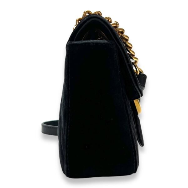 GG Marmont Mini Shoulder bag in Velvet, Gold Hardware - Image 4