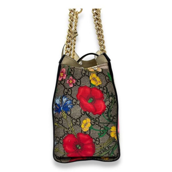 GG Supreme Top Handle Bag Small Beige in Canvas, Gold hardware - Image 4