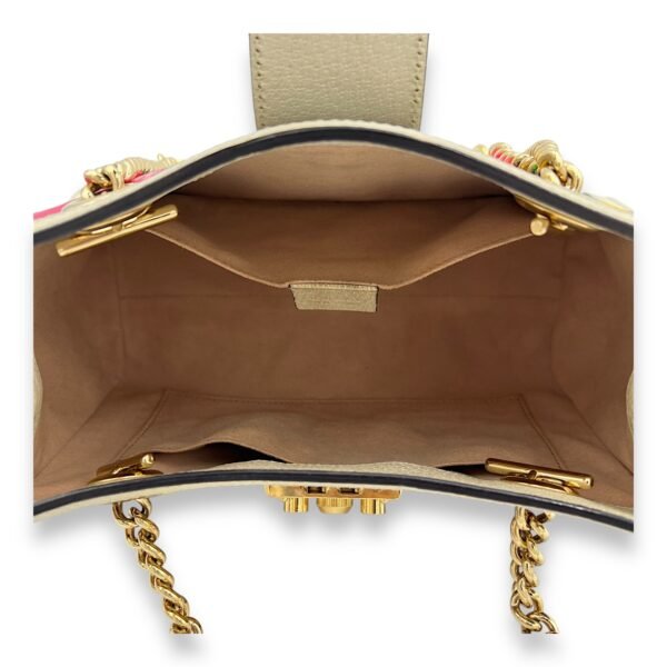GG Supreme Top Handle Bag Small Beige in Canvas, Gold hardware - Image 6