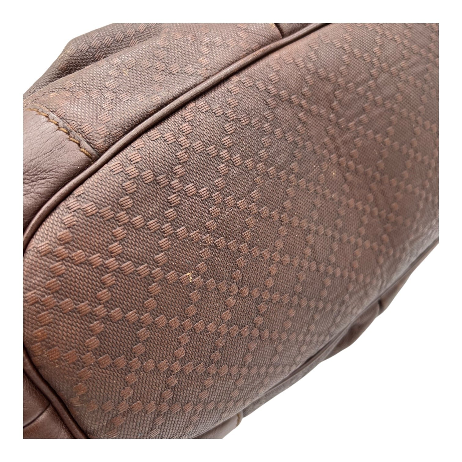 GG Top Handle Bag Brown in Calfskin, Gold hardware - Image 7