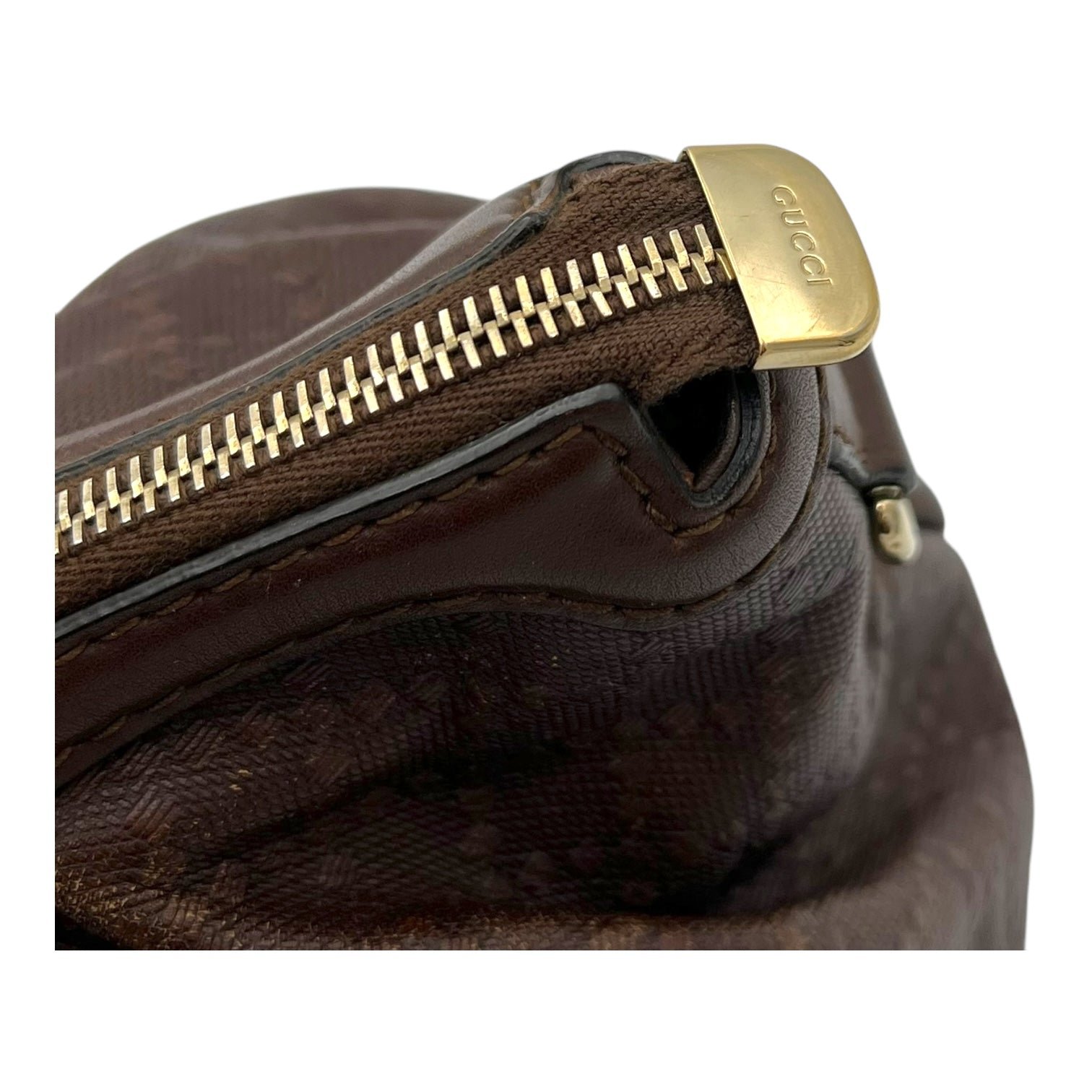 GG Top Handle Bag Brown in Calfskin, Gold hardware - Image 9