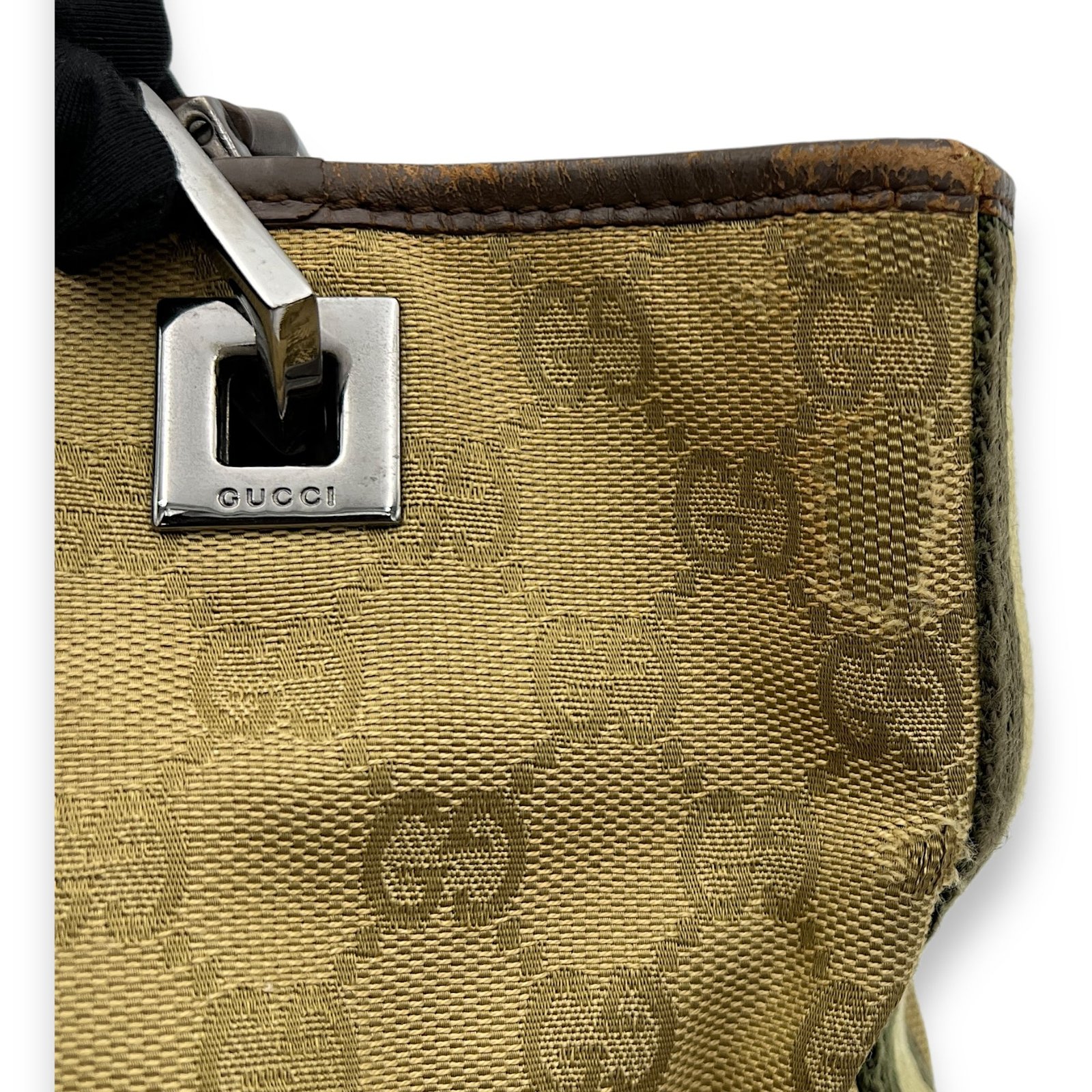 GG Tote Bag Mini Beige in Canvas, Silver hardware - Image 11