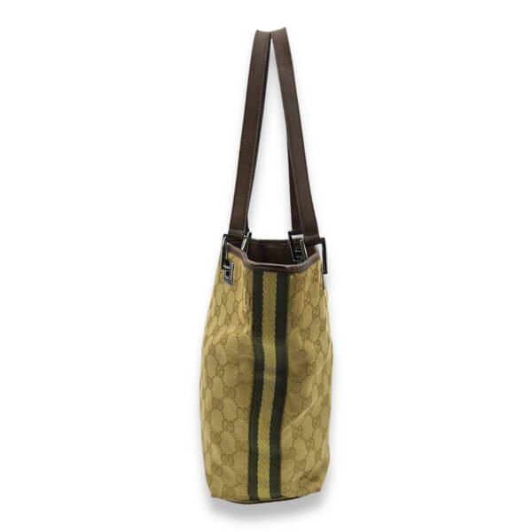 GG Tote Bag Mini Beige in Canvas, Silver hardware - Image 4