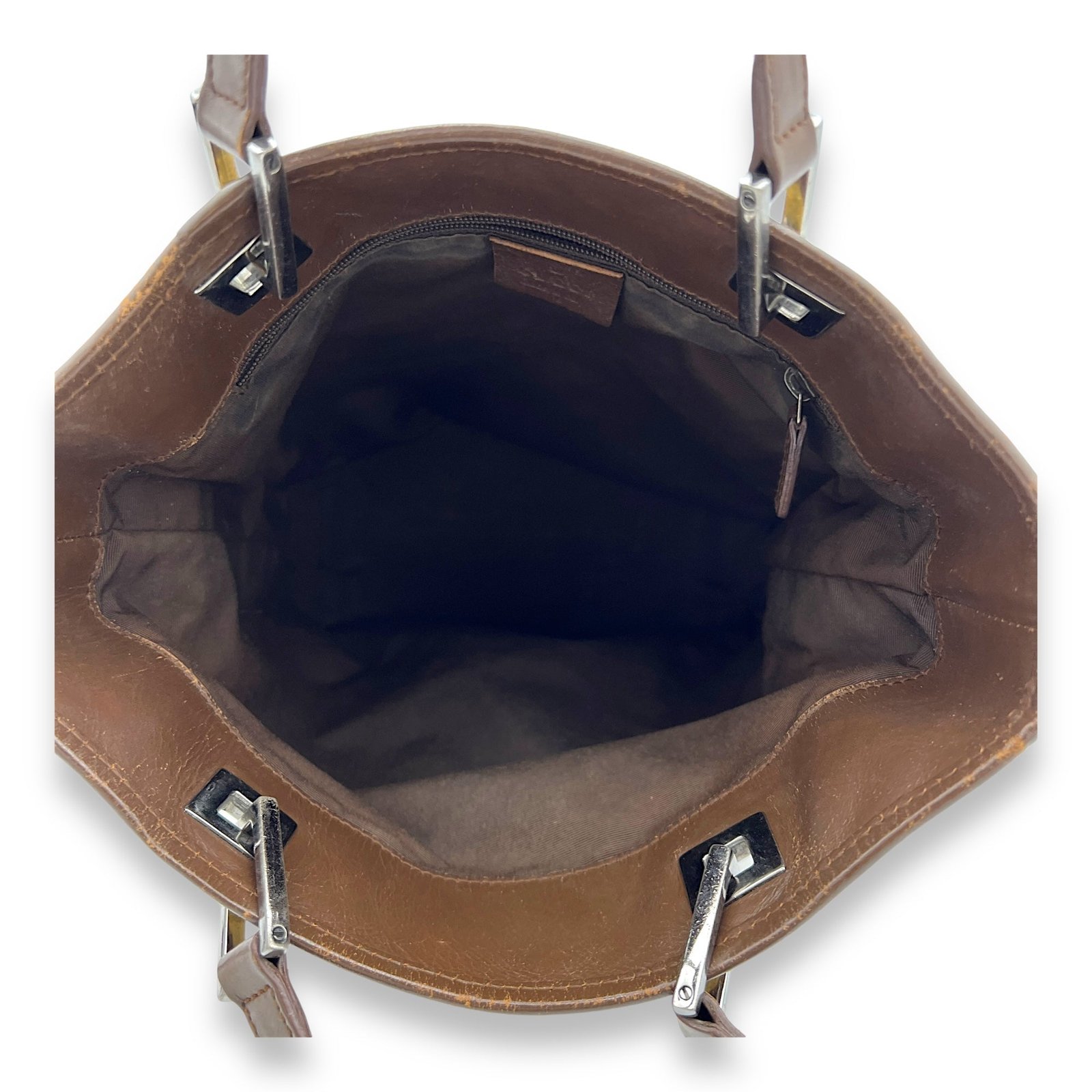 GG Tote Bag Mini Beige in Canvas, Silver hardware - Image 6