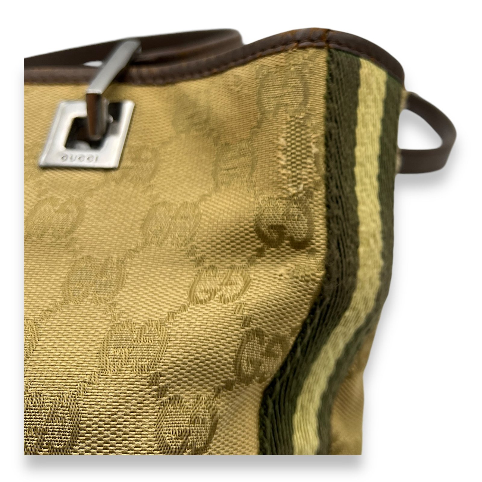 GG Tote Bag Mini Beige in Canvas, Silver hardware - Image 8