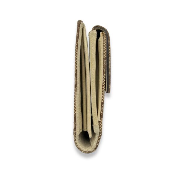 GG Wallet Brown in Canvas, Gold hardware - Image 3
