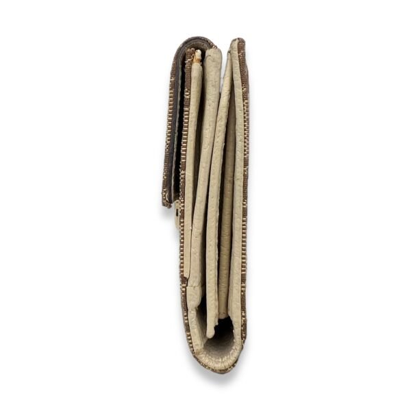 GG Wallet Brown in Canvas, Gold hardware - Image 4