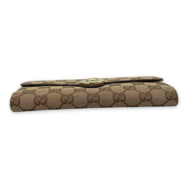 GG Wallet Brown in Canvas, Gold hardware - Image 5