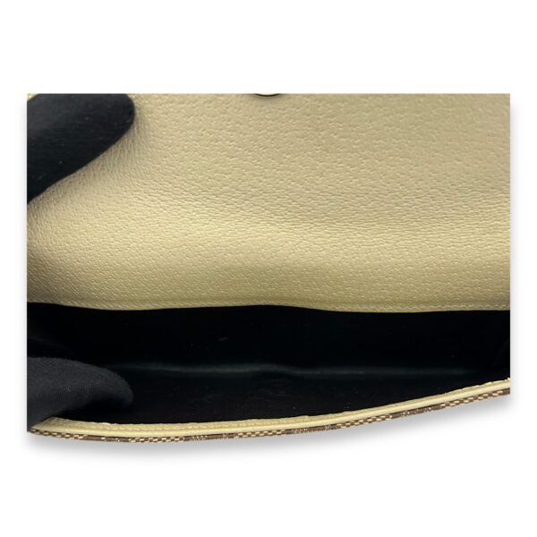GG Wallet Brown in Canvas, Gold hardware - Image 6