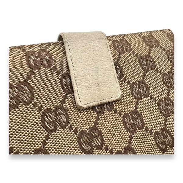 GG Wallet Brown in Canvas, Gold hardware - Image 8