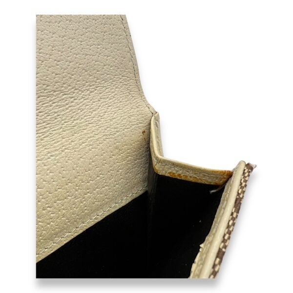 GG Wallet Brown in Canvas, Gold hardware - Image 9