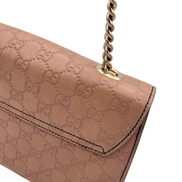 Guccissima Brown Shoulder Bag in Calfskin, Gold hardware - Image 10