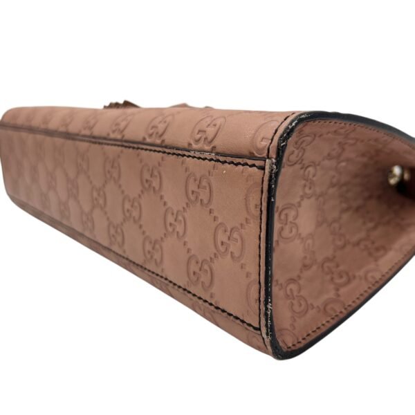Guccissima Brown Shoulder Bag in Calfskin, Gold hardware - Image 13