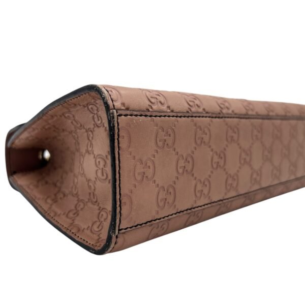Guccissima Brown Shoulder Bag in Calfskin, Gold hardware - Image 14