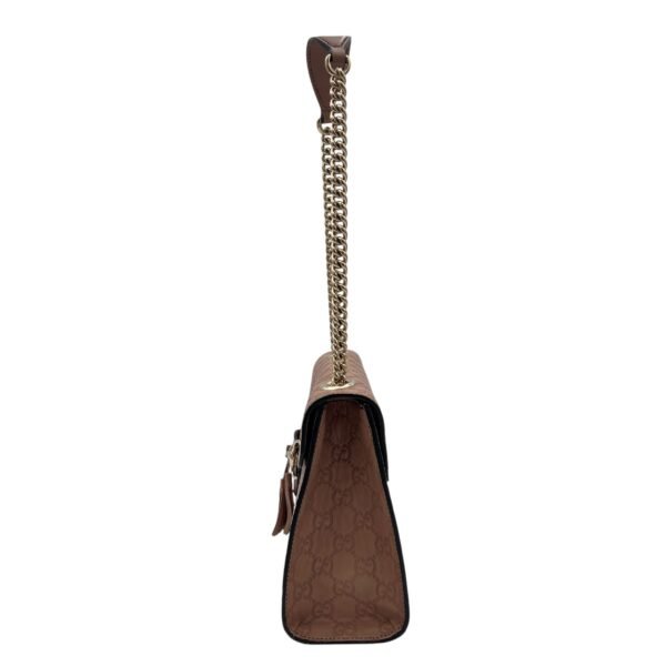 Guccissima Brown Shoulder Bag in Calfskin, Gold hardware - Image 3