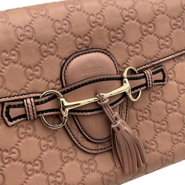 Guccissima Brown Shoulder Bag in Calfskin, Gold hardware - Image 7