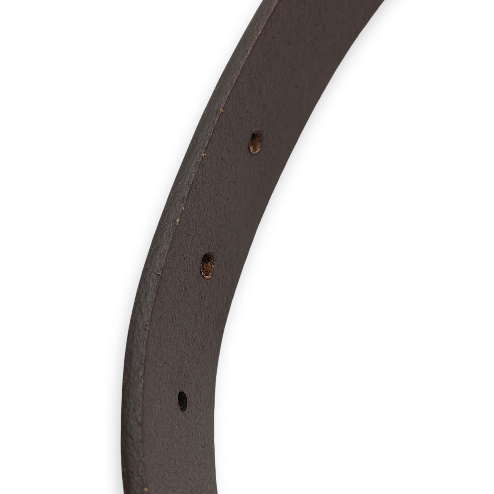 Guccissima Buckle 85/34 Brown Belt in Calfskin, Silver hardware - Image 3