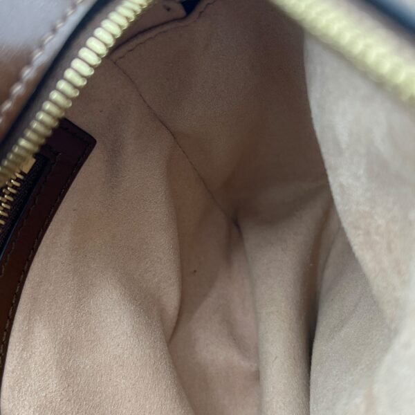 Horsebit 1955 Crossbody Bag Brown in Coated Canvas, Gold hardware - Image 12