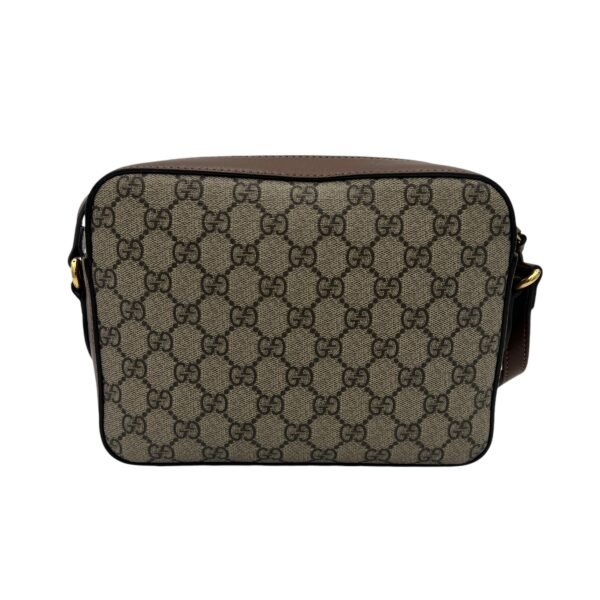 Horsebit 1955 Crossbody Bag Brown in Coated Canvas, Gold hardware - Image 2
