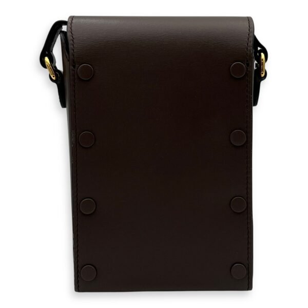 Horsebit 1955 Crossbody Bag Mini Brown in Calfskin, Gold hardware - Image 2