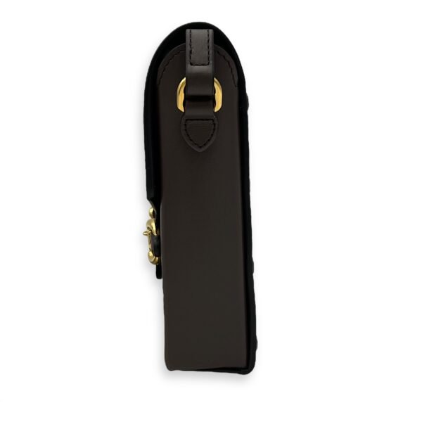 Horsebit 1955 Crossbody Bag Mini Brown in Calfskin, Gold hardware - Image 4