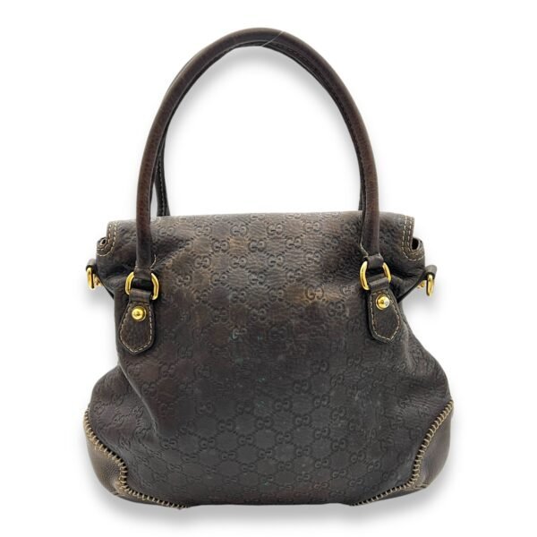 Horsebit 1955 Shoulder Bag Brown in Calfskin, Gold hardware - Image 2