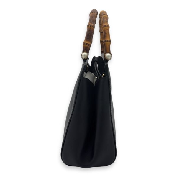 Bamboo Nymphaea Top Handle Bag in Calfskin, Gold hardware - Image 4
