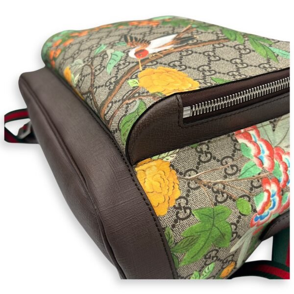 Bird Backpack Brown in Coated Canvas, Gold hardware - Image 15