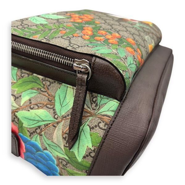 Bird Backpack Brown in Coated Canvas, Gold hardware - Image 16