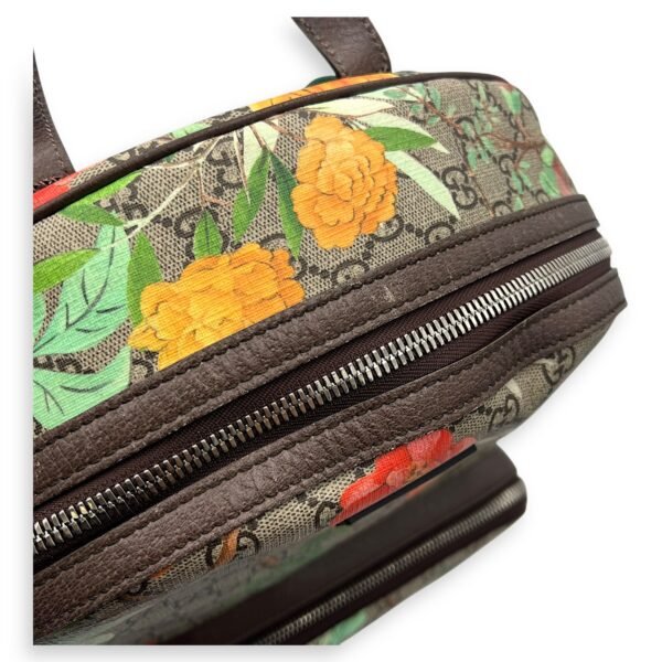 Bird Backpack Brown in Coated Canvas, Gold hardware - Image 19