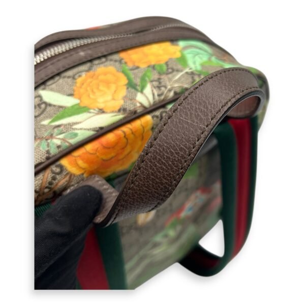 Bird Backpack Brown in Coated Canvas, Gold hardware - Image 23