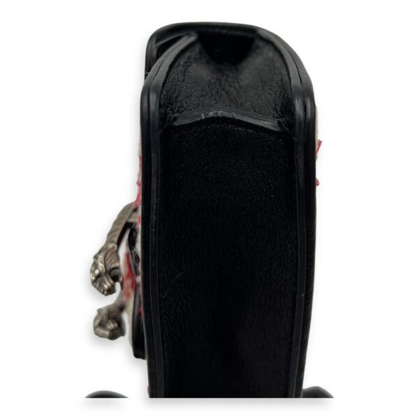 Dionysus Super Mini Red Crossbody Bag in Tweed, Ruthenium hardware - Image 10