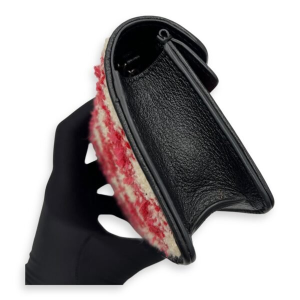 Dionysus Super Mini Red Crossbody Bag in Tweed, Ruthenium hardware - Image 12