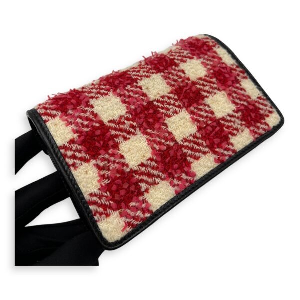 Dionysus Super Mini Red Crossbody Bag in Tweed, Ruthenium hardware - Image 15