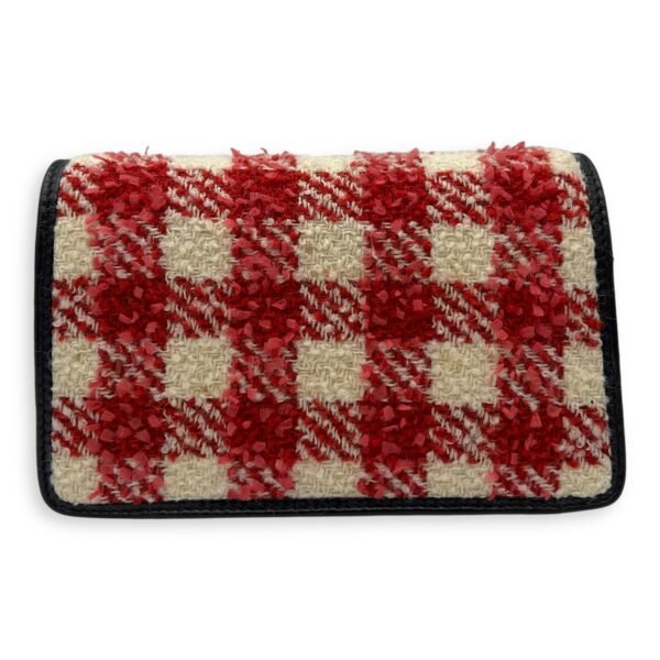 Dionysus Super Mini Red Crossbody Bag in Tweed, Ruthenium hardware - Image 2