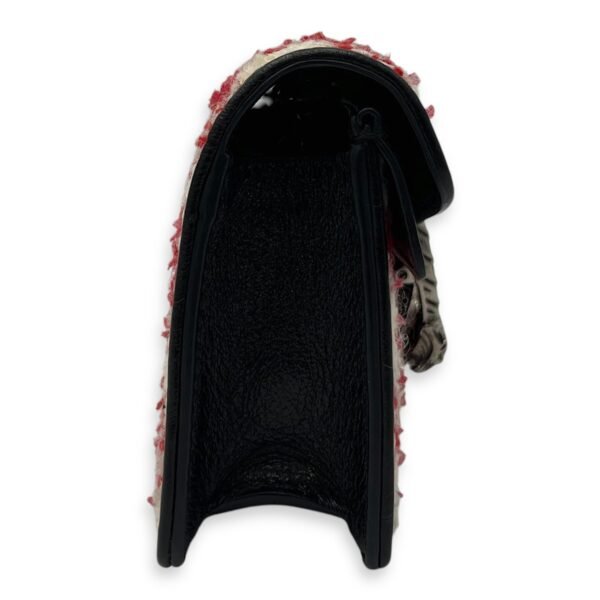 Dionysus Super Mini Red Crossbody Bag in Tweed, Ruthenium hardware - Image 3