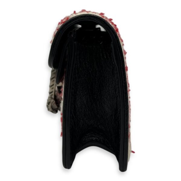 Dionysus Super Mini Red Crossbody Bag in Tweed, Ruthenium hardware - Image 4