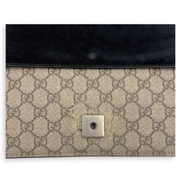 Dionysus Shoulder Bag Beige in Coated Canvas, Silver hardware - Image 30