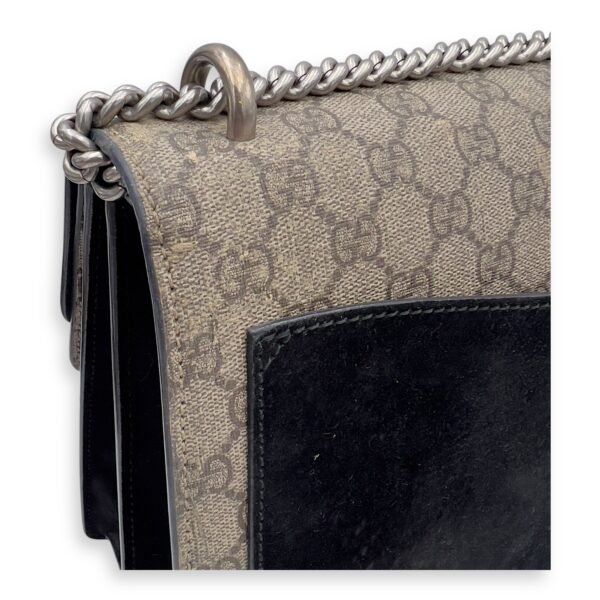 Dionysus Shoulder Bag Beige in Coated Canvas, Silver hardware - Image 26