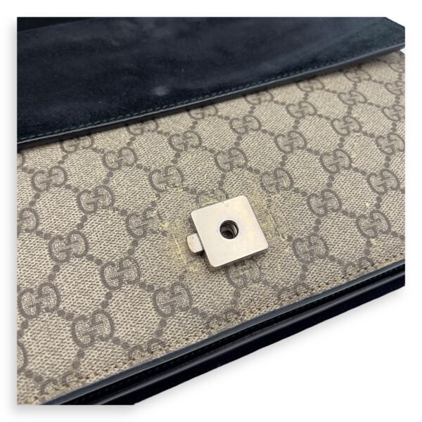 Dionysus Shoulder Bag Beige in Coated Canvas, Silver hardware - Image 29