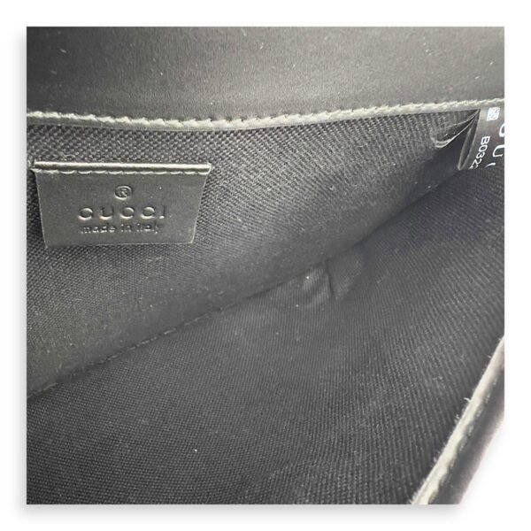 GG Supreme Belt Bag Black in Monogram Coated Canvas, Silver hardware - Image 7
