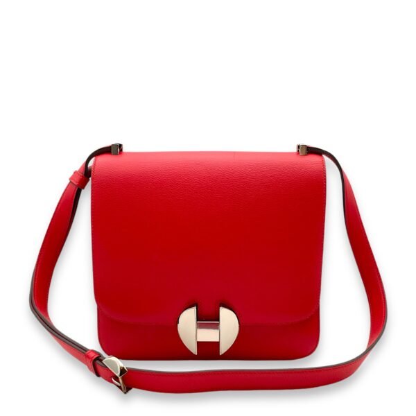 2002 20 Rouge De Coeur in Evercolor, Palladium hardware - Image 7