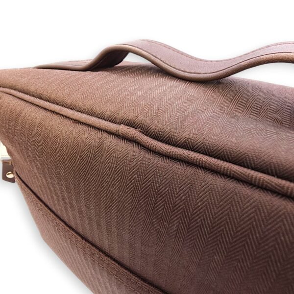 Acapulco Vanity Chocolate in Toile, Palladium hardware - Image 13