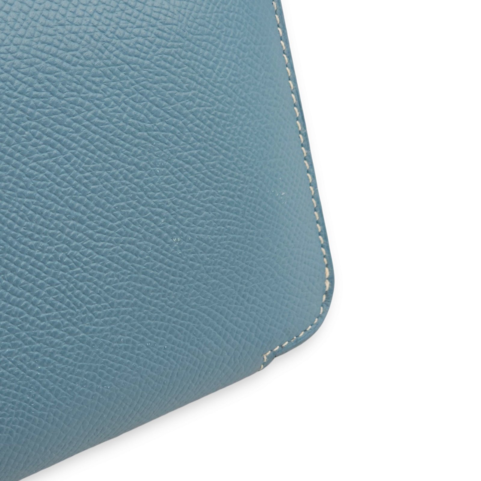 Azap Blue Jean Wallet in Epsom, Palladium hardware - Image 12