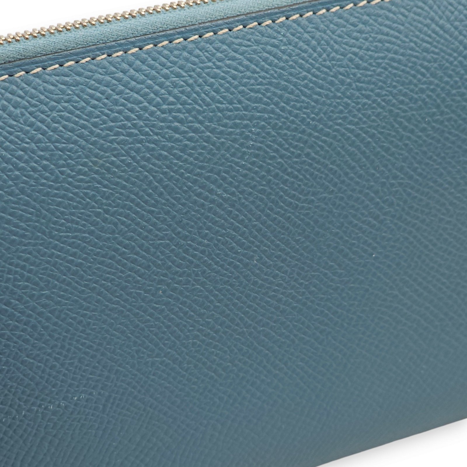 Azap Blue Jean Wallet in Epsom, Palladium hardware - Image 13