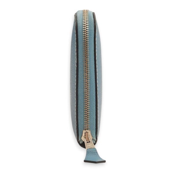 Azap Blue Jean Wallet in Epsom, Palladium hardware - Image 4