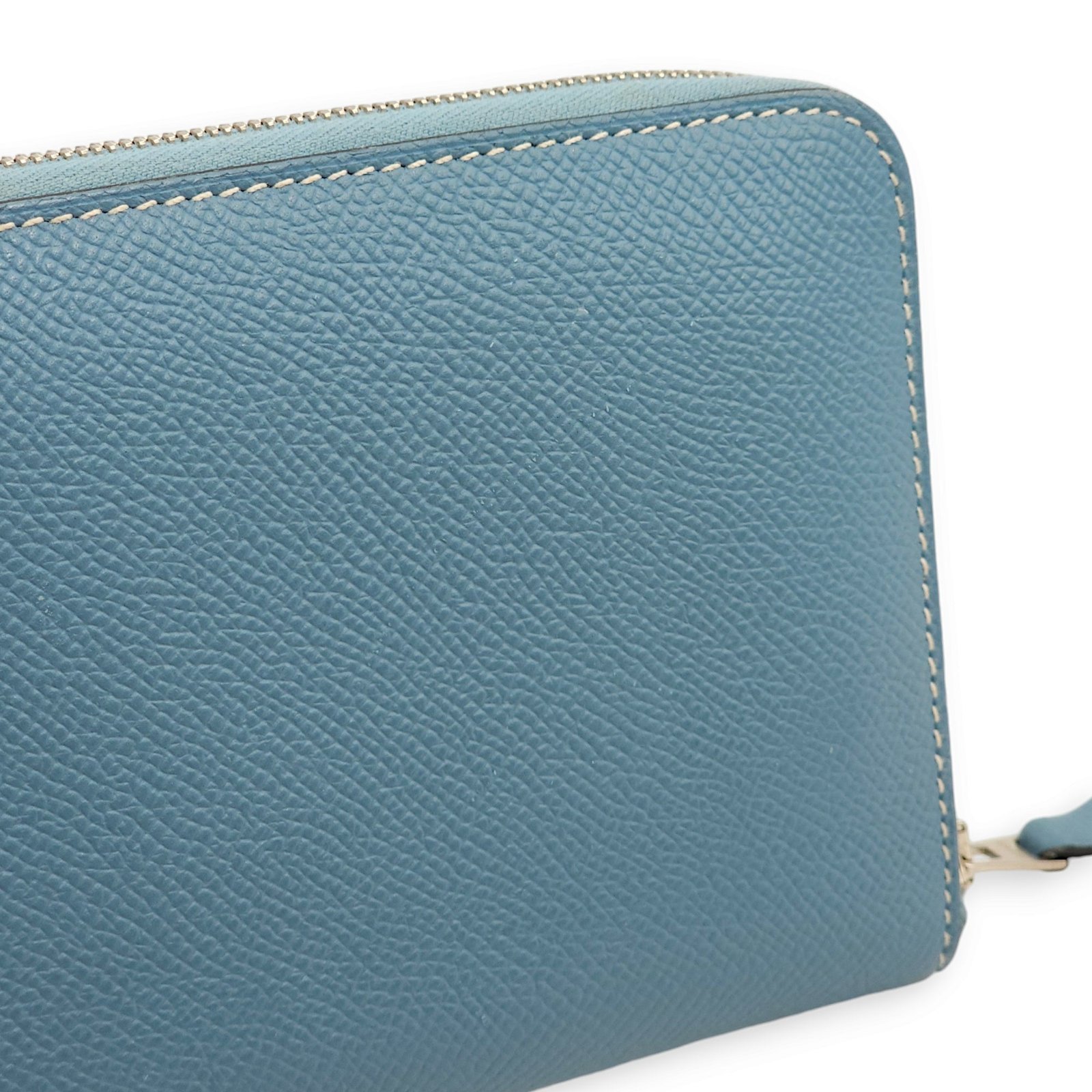 Azap Blue Jean Wallet in Epsom, Palladium hardware - Image 6