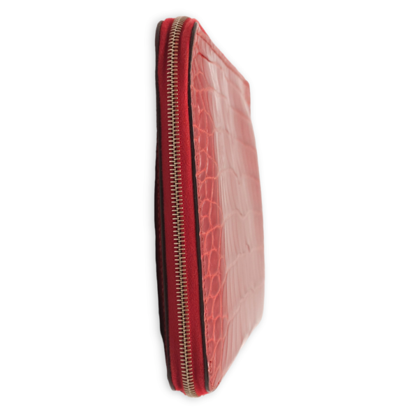 Azap TGM Rouge Wallet in Shiny Alligator, Palladium hardware - Image 3