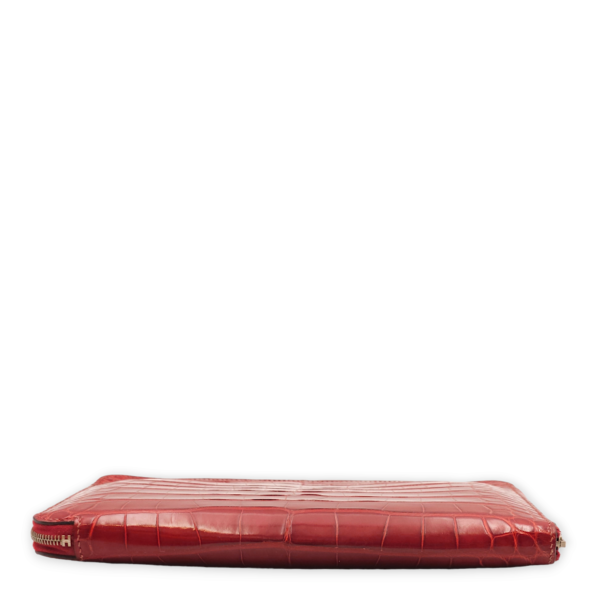Azap TGM Rouge Wallet in Shiny Alligator, Palladium hardware - Image 5